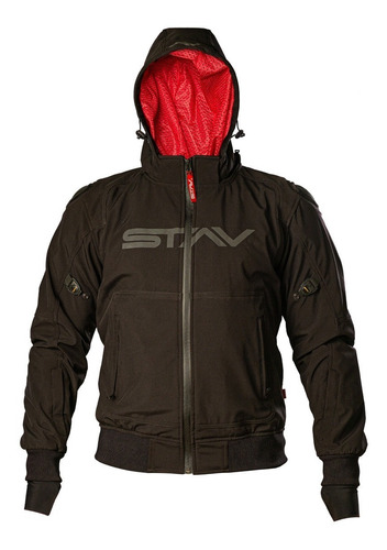 Campera Stav Zip Hoodie City Protecciones Windblock Motodelt