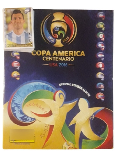 Álbum + 100 Figuritas Sin Repetir Copa América 2016 Panini 