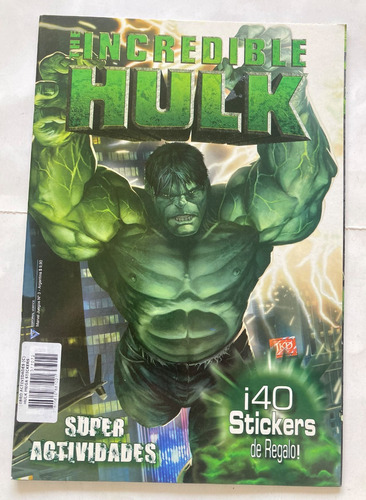 Libro Didáctico Marvel: Hulk. Super Actividades Y Stickers. 
