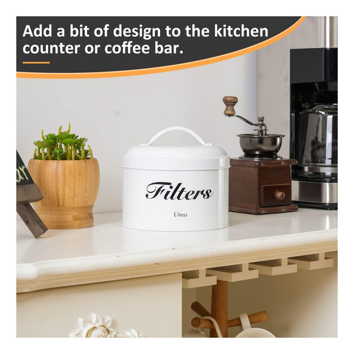 Almacenamiento Del Soporte Del Filtro De Café Uross Con De