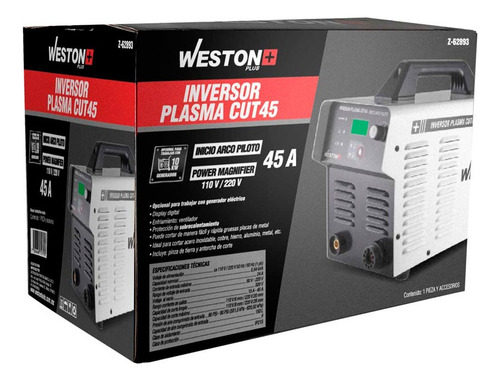 Inversor Cortador Plasma 45 Pfc 110/220v Weston Z-62893