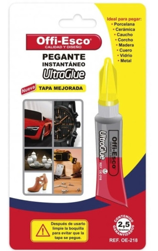 Pegante Instantaneo Ultraglue Offi-esco Oe-218 *2 Unidades