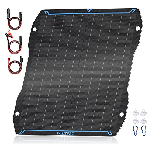 Cargador De Batería De Coche Panel Solar Flexible De 2...