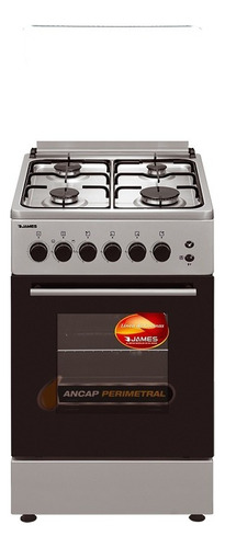 Cocina Gas James Grill Encendido C212 Timer Recordatorio Color Acero inoxidable