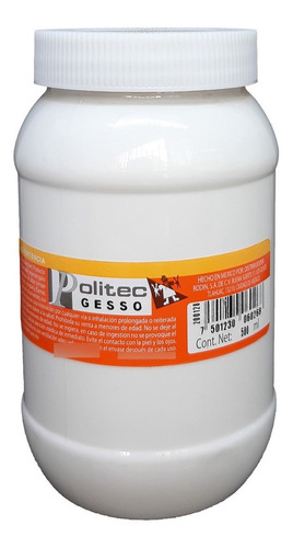 Politec 602 Gesso Blanco Frasco Con 500 Ml