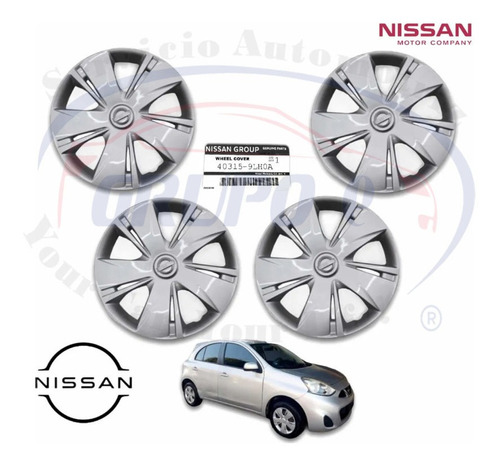 4 Tapones March 2015 2016 2017 2018 2019 2020 Nuevos Nissan