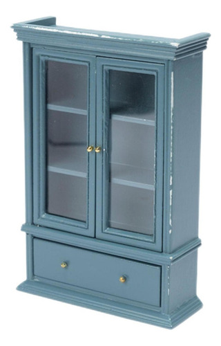 1/12 Gabinete De Madera Estantería Modelo Sala De Estar