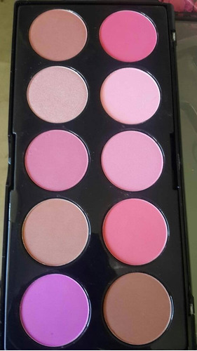 Paleta De Blush 10 Tonos De La Color