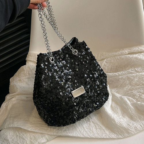 Nuevo Bolso Bandolera Transpirable Con Lentejuelas For