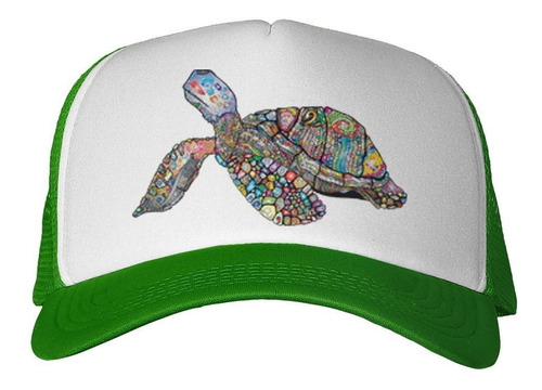 Gorra Dibujo De Tortuga Colorida