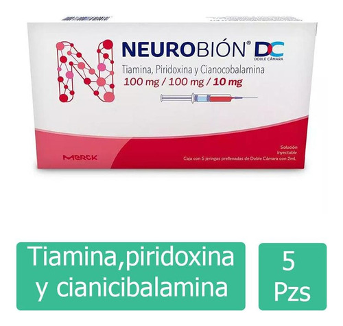 Neurobión Dc 100mg/100mg/1mg Caja Con 5 Jerigas Prellenadas