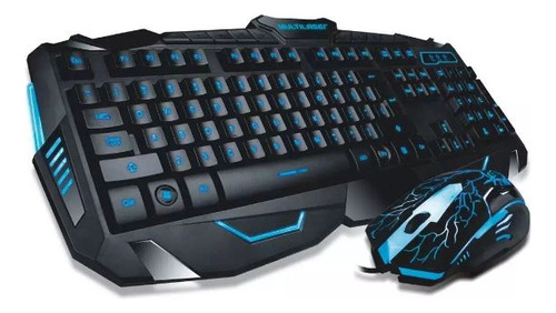 Kit Teclado Mouse Gamer Led Mu