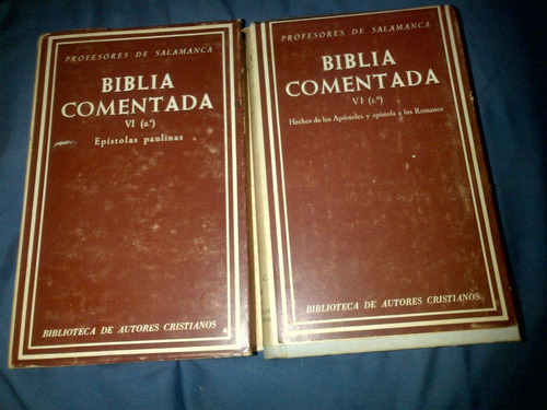 Biblia Comentada,nácar Colunga.bac.2 Tomos