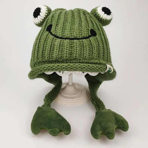 Gorro De Lana Tejido Ganchillo Animales 3d