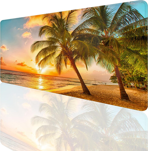 Pad De Escritorio Smoaffly 80x40cm Diseno Amanecer De Playa