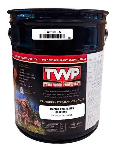 Twp 103 Dark Oak Aceite P/madera, Pérgola, Deck, Duela 5 Gal