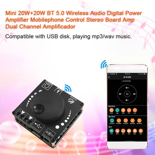 Amplificador Sinilink Bt...20w+20w Control Móvil