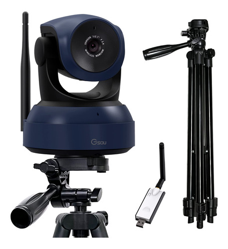 Gsou Camara Web Inalambrica, Camara De Video Hd 1080p Para V