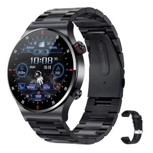 Smartwatch John L. Cook Miracle Llamadas Bt Deporte Negro Milanese Negro Negro