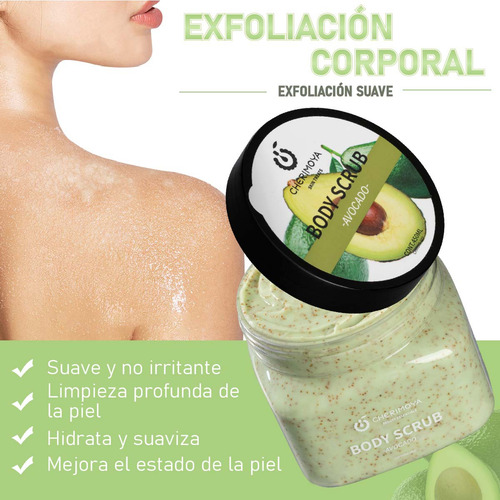 Crema Exfoliante Corporal Limpieza Profunda 450ml Cherimoya
