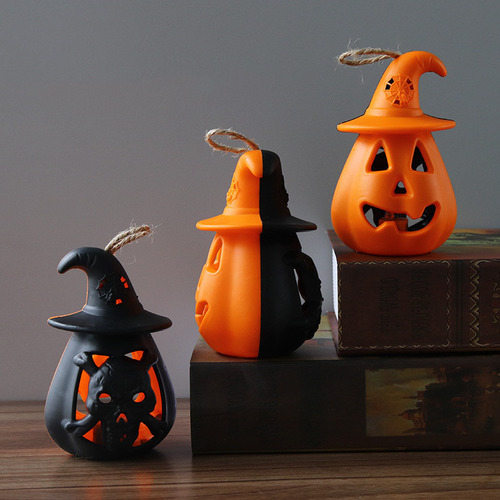 Ay 4 Piezas Luces Led De Calabaza Para Halloween
