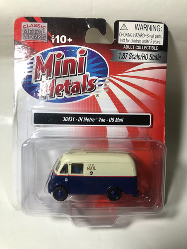 International Harvester Ih Metro Van Us Mail Escala 1:87 H0 Crema Y Azul