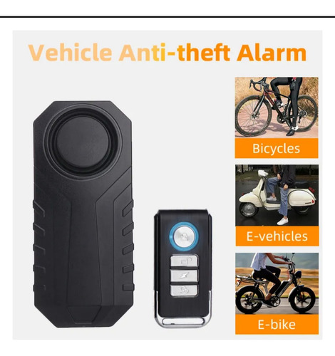 Alarma Sonora Sensor Bicicletas Motos Antirrobo Inalámbrica