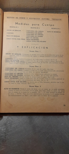 Método De Corte Y Confección Sistema Teniente F. Teniente (Usado)