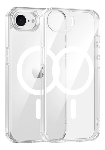 Capa Magnética Transparente 2 Em 1 Para iPhone 16e