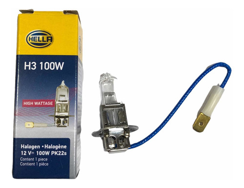 2x Focos H3 12v 100w Original Hella Faros Lupa Antiniebla Cl