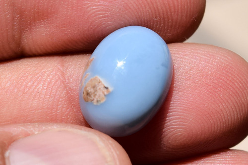 Precioso Opalo Azul Owyhee Natural Cabujon 15x11mm Opaz03