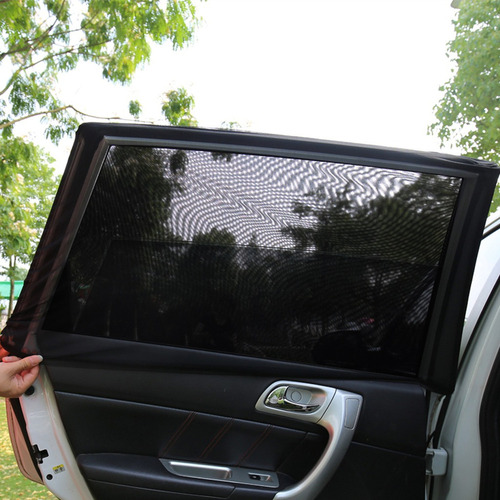 Qk 2 Unids Coche Ventana Lateral Trasera Sombra Sun Tela