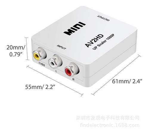 Venta Directa De Fábrica De Av A Convertidor De Mini Av A Vi