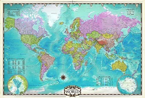 Rompecabezas Del Mapa Del Mundo De Eurographics (2000