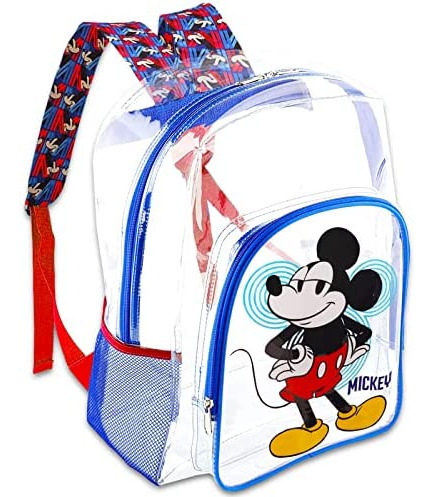 Mochila Transparente De Mickey Para Niños De 8 A 12 Años - M