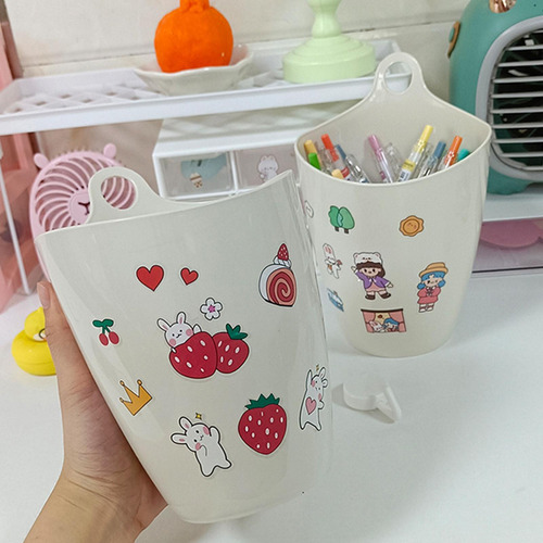 Cubo De Basura De Escritorio Portabolígrafos De Sobremesa Co
