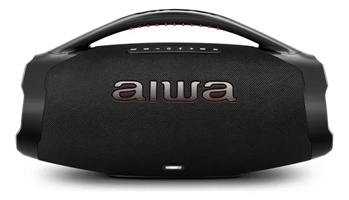 Caixa De Som Boombox Aiwa Aws-bbs-01-b Bluetooth Ip66 Tws Cor Pre...