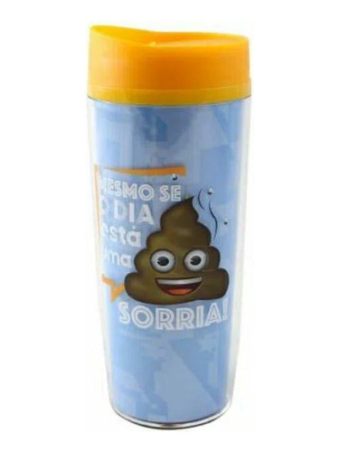 Copo Viagem Emoji Mesmo Se O Dia Zona Criativa