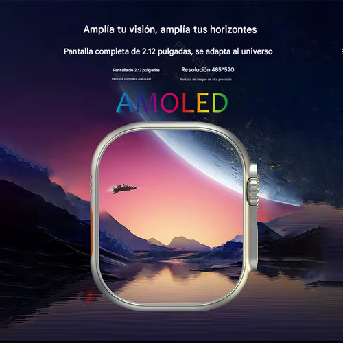 Reloj Inteligente Smartwatch Ultra 10 Hd Resistente Al Agua Nfc Ritmo Cardiaco,contador De Calorías,llamada Y Notificación