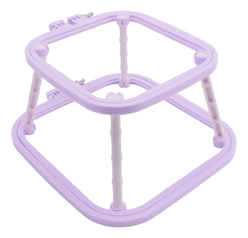 Aro Bordado Violeta, Doble Capa, Bordado Para Mesa
