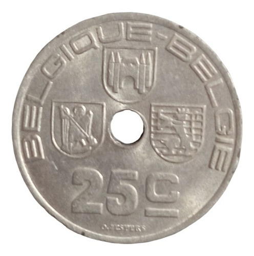  Moneda Belgica Preguerra 1939 35 Centimes Nueva