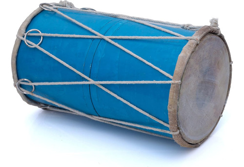 Tabla Clásica India De Madera Y Cuero Hecha A Mano...