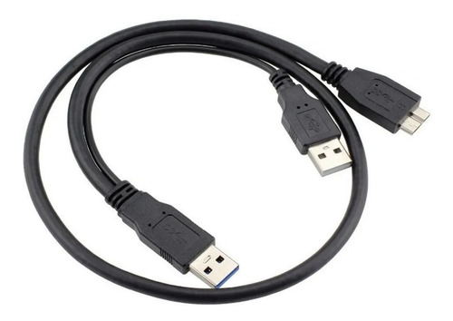 Cable Doble Usb 3,0 Tipo A A Micro-b Usb Disco Externo Wii U