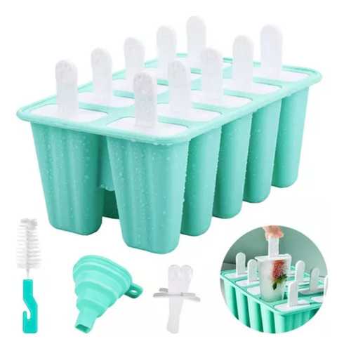Moldes De Silicona De 10 Formas Para Sorbetes Y Gelatinas