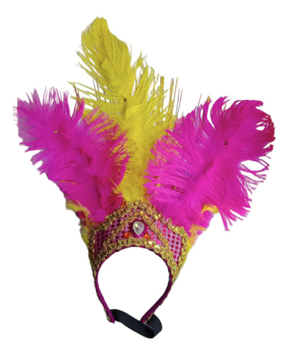 Tocado De Carnaval Con Plumas Garota Fantasía 