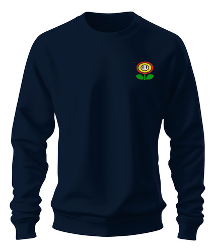 Sudadera Sweater Bordada Planta Flor De Fuego Video Juego