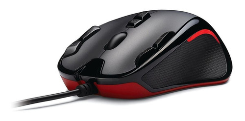 Mouse gamer de juego Logitech G300 negro y gris