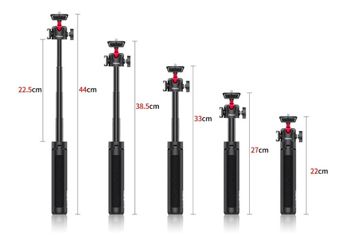 Imagen 2 de 8 de Tripode + Bola 360 Zapata Ulanzi Mt-16 Palo Selfie Premium