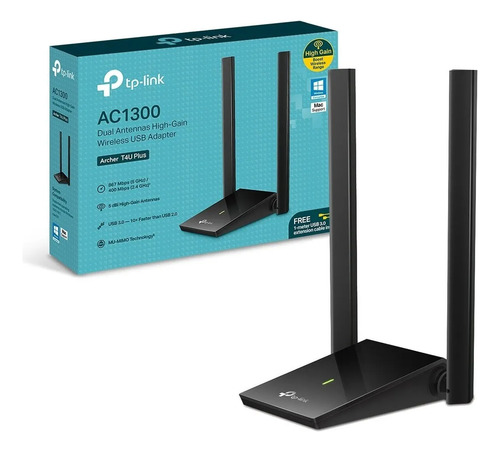 Tp-link Adaptador De Red Usb Archer T4u Plus Wlan 1300mbit/s