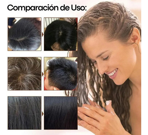 Shampoo Universo en Linea Shampoo Tinte Tinte para cabello Shampoo con tinte en sachet de 30mL por 1 unidad de 180g